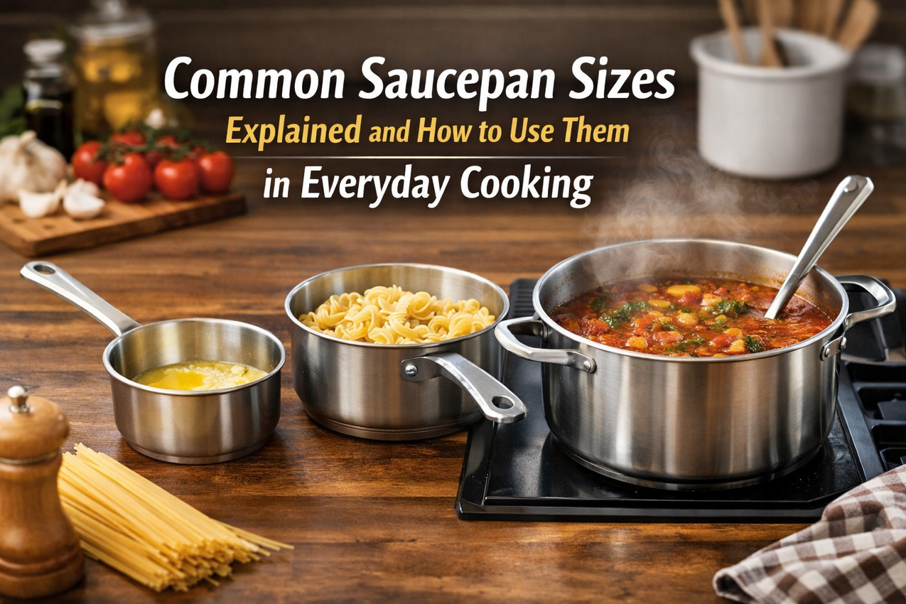 Common Saucepan Sizes Explained and How to Use Them in Everyday Cookin
