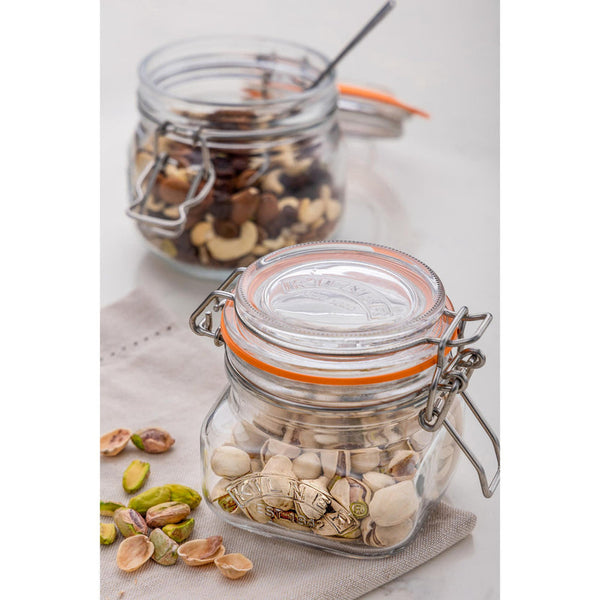 Kilner Square Clip Top Jar, 250ml / 9 x 8.5cm - 3