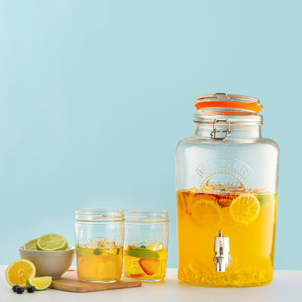 Kilner Round Storage Jar with Dispensing Tap, 5 Litre - 1