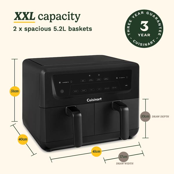 Cuisinart XXL Dual Zone Air Fryer PFAS Free10.4L (AFD-10OBLXA) - 3