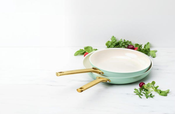 GreenPan Padova 2 Piece PFAS Free Frypan 26/30cm Mint - 2