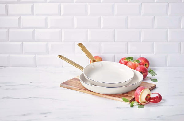 GreenPan Padova 2 Piece PFAS Free Frypan 26/30cm Cream - 1
