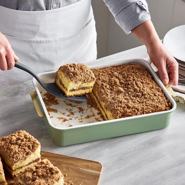 GreenPan Rectangular Cake/Roast Pan w Handles 30.2cm x 25.2cm - PFAS Free - 3