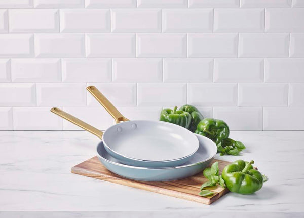 GreenPan Padova 2 Piece PFAS Free Frypan set 26/30cm Smokey Blue - 3