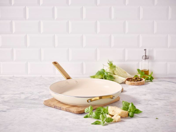 GreenPan Padova PFAS Free Frypan 32cm with Helper Handle Cream - 2