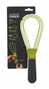 Joseph Joseph Twist Whisk Grey/Green - Silicone-coated steel wires - 1