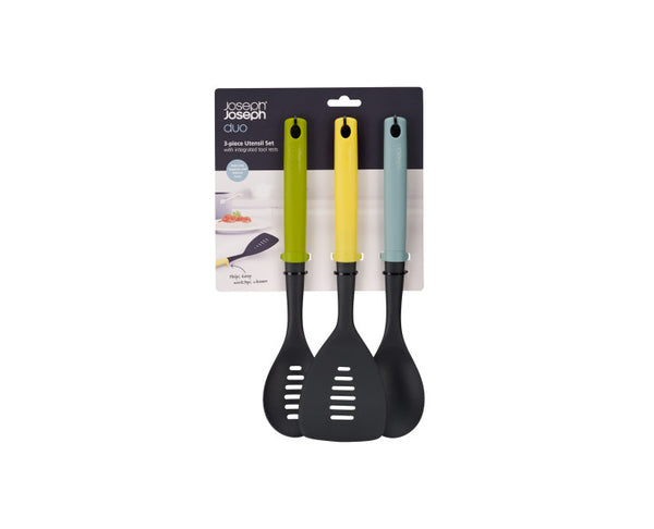 Joseph Joseph Duo 3-piece Utensil Set with integrated tool rests - 1