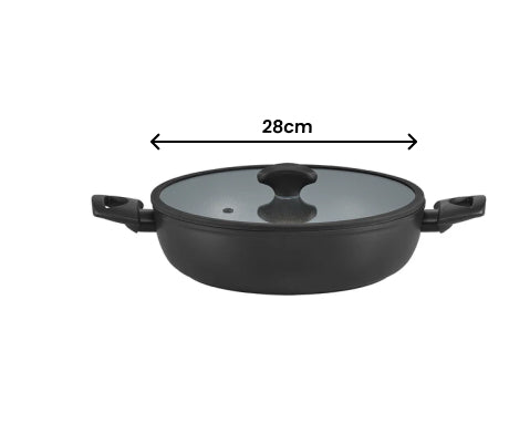 Essteele Per Salute Stainless Steel Covered Sauteuse - 28cm/4L - 1
