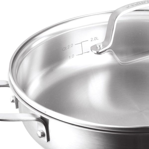 Pyrolux RADIUS 85 Sauté Pan with Helper Handle 32cm/4.4L - 3