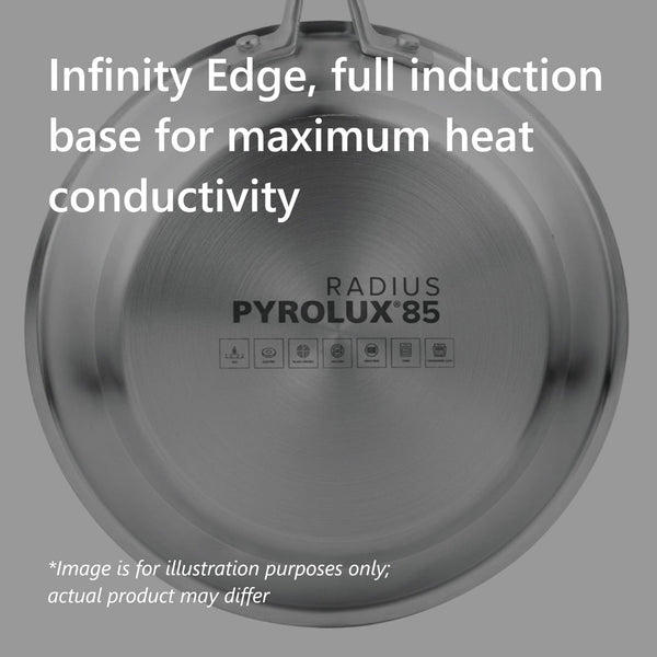 Pyrolux RADIUS 85 Sauté Pan with Helper Handle 28cm/3L - 3