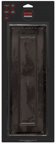 Pyrex Platinum™ Loose Bottom Rectangle Pan - 2.5cm x 12.7cm x 35.5cm - 1