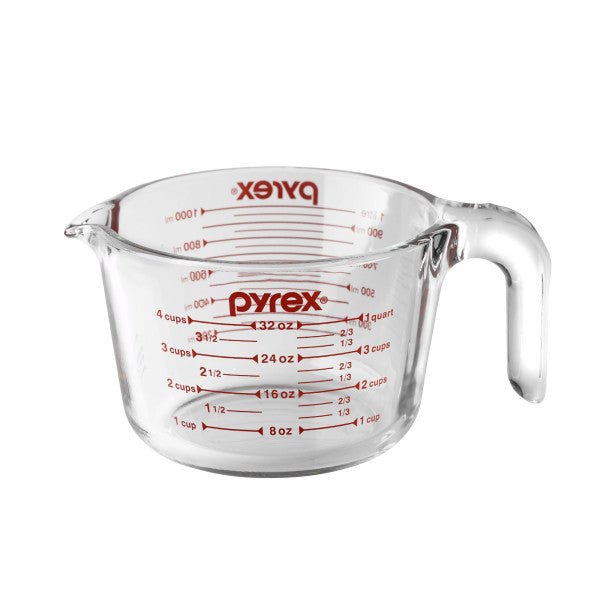 Pyrex Measuring Jug Borosilicate Glass - 1L (4 Cups) - 1