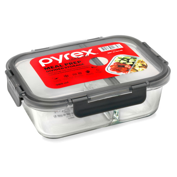 Pyrex Meal Prep Storage - 980ml - 2