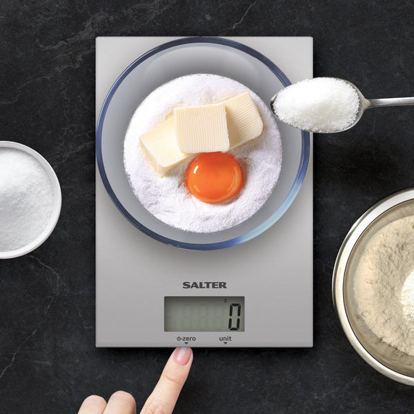Salter Ultra Slim Glass Electronic Kitchen Scale Capacity - 5kg Max - 2