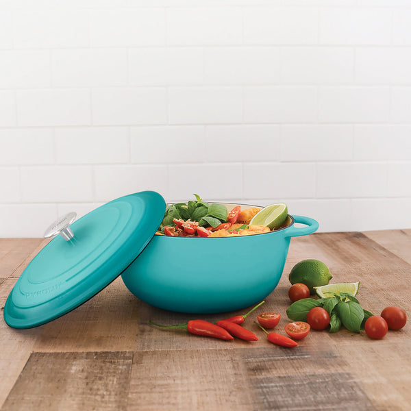 Pyrolux PYROCHEF Round French Oven Aqua Marine 24cm/4L - 3