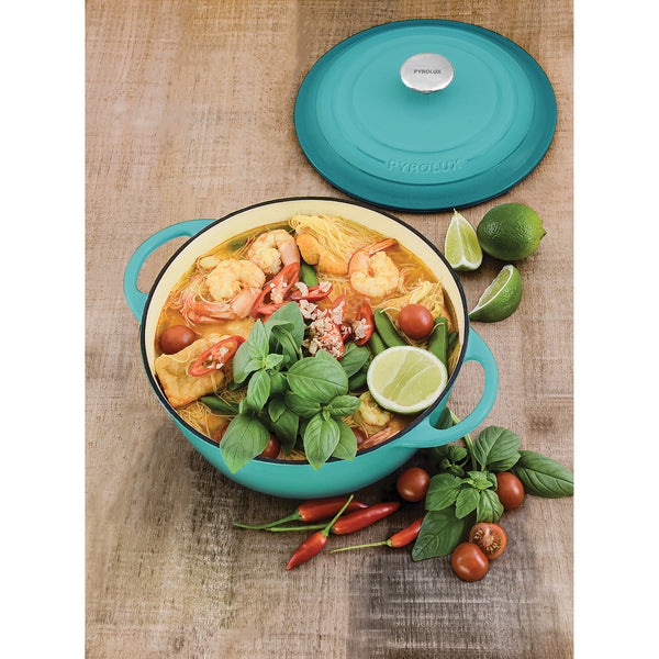 Pyrolux PYROCHEF Round French Oven Aqua Marine 24cm/4L - 2