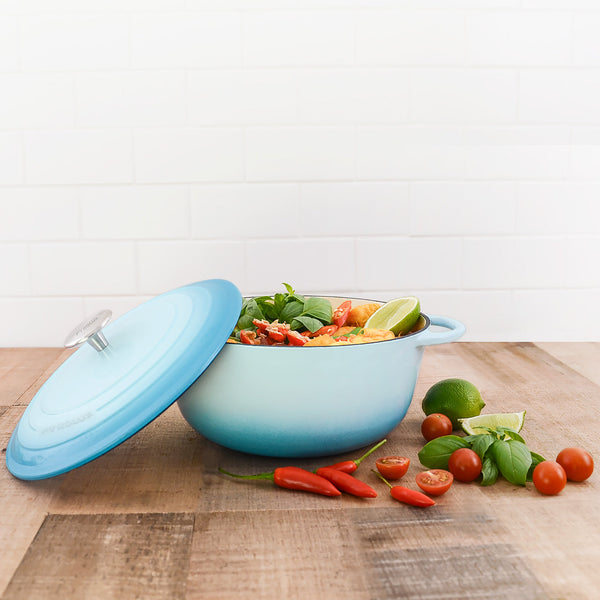 Pyrolux PYROCHEF Round French Oven Duck Egg Blue 24cm/4L - 1