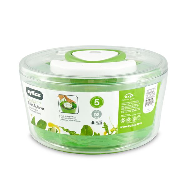 Zyliss Easy Spin 2 Small Salad Spinner Green - 3