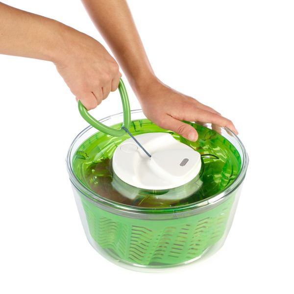 Zyliss Easy Spin 2 Large Salad Spinner Green - 1