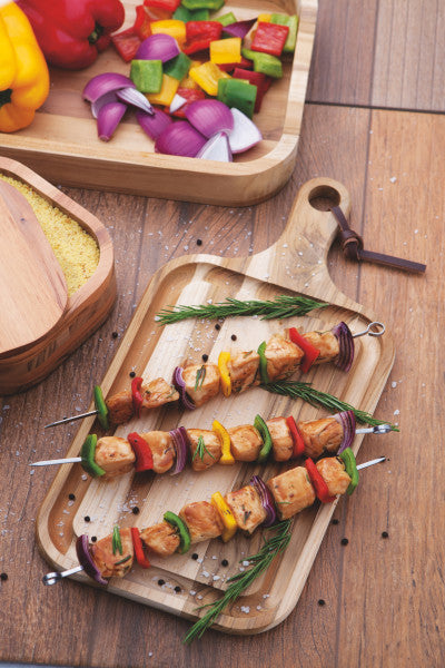 Tramontina Teak Wood Brown Cutting Board with Handle - (24cm x 46cm) - 1