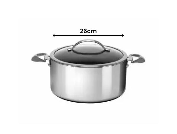 Scanpan HaptIQ Stainless Steel Dutch Oven  -  26cm/6.5L - 1
