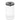 LAUNDRY BIN, 60L, WHITE w/DARK GREY PLASTIC LID