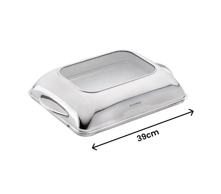 Scanpan Stainless Steel Glass Lid for Medium 39cm Roaster - 1