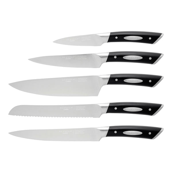 Scanpan Kalo Stainless Steel Knife Block Set - 6 Piece - 1
