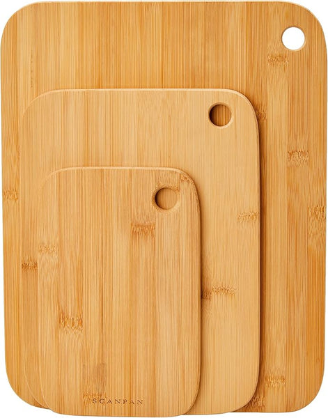 Scanpan Bamboo Chopping Board Set – 3 Piece - 2