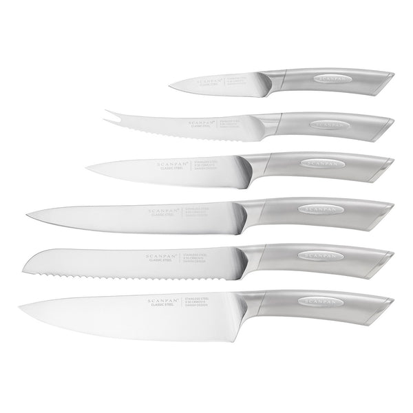 Scanpan Classic Steel 7 Piece Knife Block Set - 2
