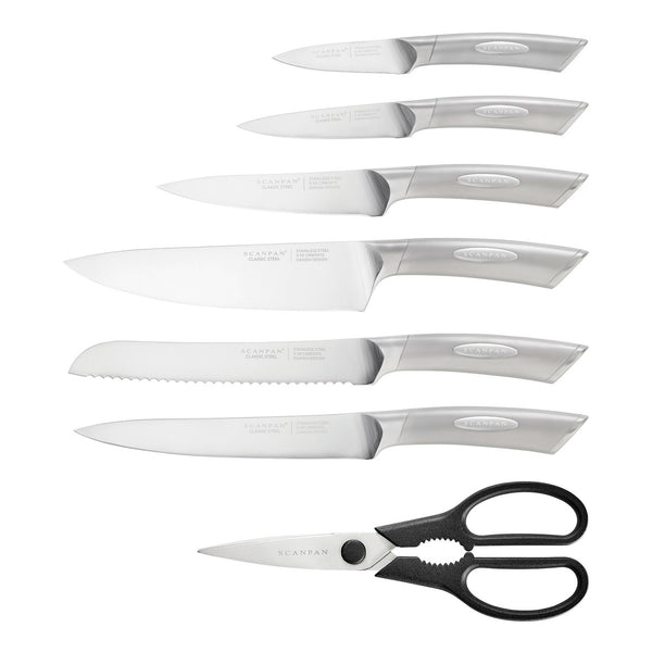 Scanpan Classic Steel 8 Piece Eclipse Knife Block Set - 1
