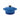 Chasseur Stoneware Mini Cocotte Blue - 10cm diameter x 9cm/300ml