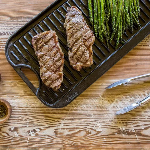 Lodge Pro Cast Iron Induction Griddle Reverse - 50.8cm × 26.5cm - 3