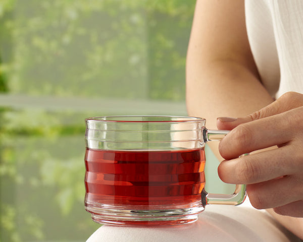 Pasabahce Bricks Glass Coffee/Tea Mug 250ml - 1