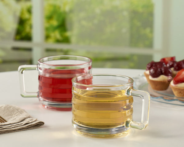 Pasabahce Bricks Glass Coffee/Tea Mug 250ml - 2