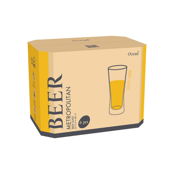 Ocean Eco Metropolitan Beer Glass 400ml - Set 6 - 1