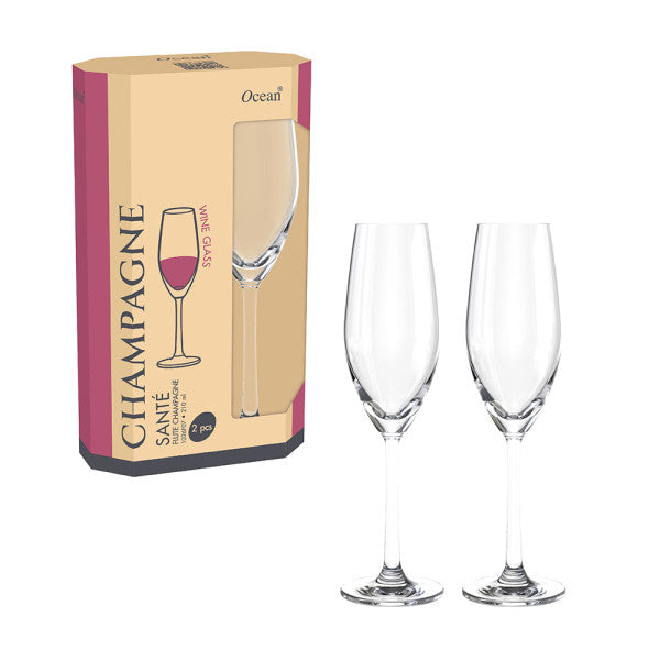 Ocean Eco Sante' Flute Glass 210ml - Set 2 - 1