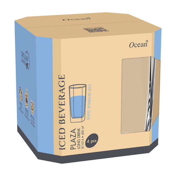 Ocean Eco Plaza Hiball Tumbler 405ml - Set 4 - 1