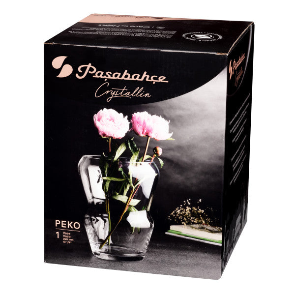 Pasabahce Peko Glass Handmade Vase 26cm - 1