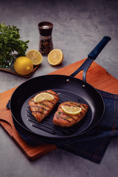 Tramontina Professional Iron Skillet Grill Black - 30cm/2.4L - 3