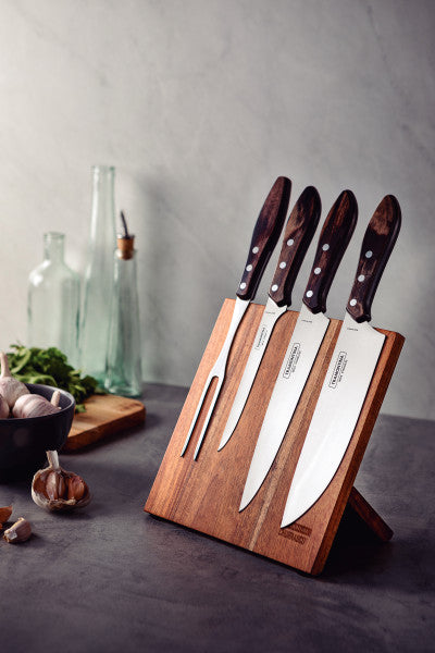 Tramontina Churrasco Barbecue Knife Block Brown 5 - Piece - 2