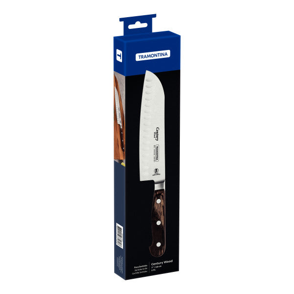 Tramontina Century Wood Santoku Knife - 18cm - 1