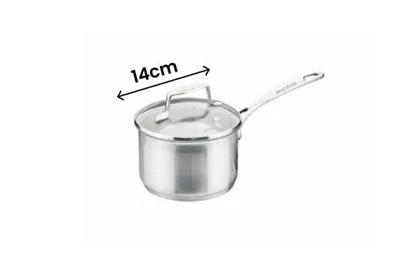 Scanpan Impact Stainless Steel Saucepan - 14cm/1.2L - 1