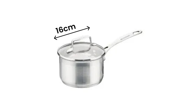 Scanpan Impact Stainless Steel Saucepan  -  16cm/1.8L - 1