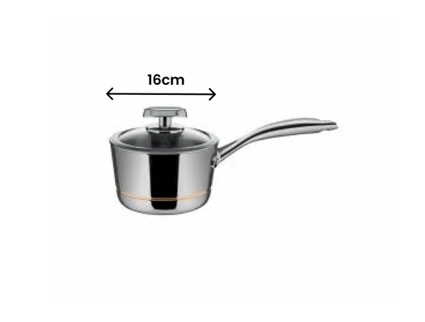 Scanpan Axis Stainless Steel Saucepan  -  16cm/1.8L - 1