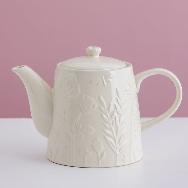 Mason Cash In The Meadow Cream Teapot, 15 x 23 x 13cm / 800ml - 2