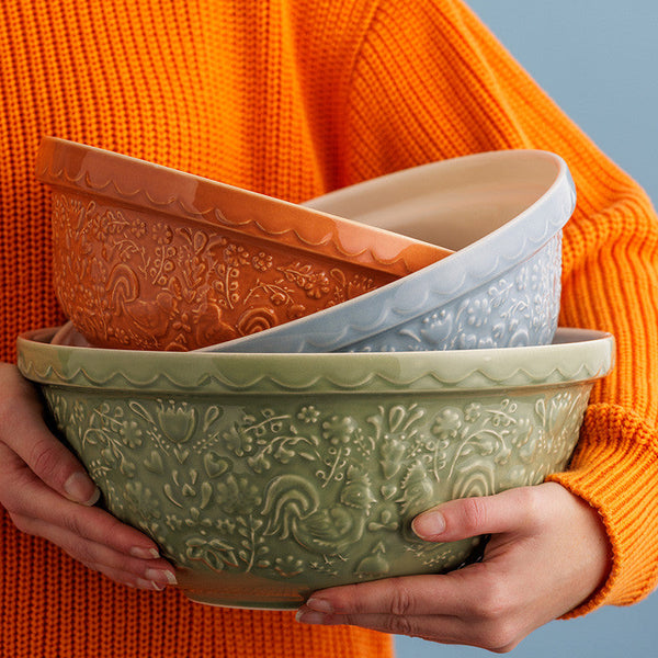 Mason Cash Home To Roost Green Hen Mixing Bowl - 4 Litre / 29cm - 2