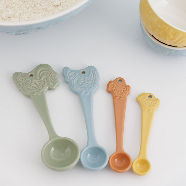 Mason Cash Home To Roost Set of 4 Measuring Spoons - 1