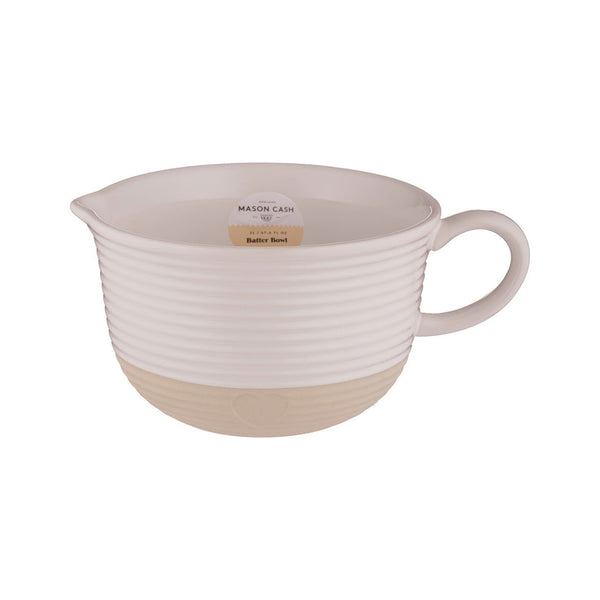 Mason Cash Rustic Charm Batter Bowl, 12.5 x 20 x 26.5cm / 2 L - 1
