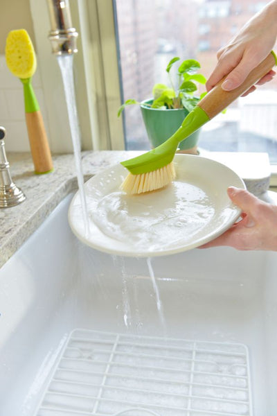 Full Circle Suds Up Soap Dispensing Dish Brush - White - 2